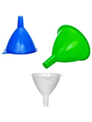 Funil de Plastico Grande 7,5x8cm Branco Utensilio Domestico Cozinha