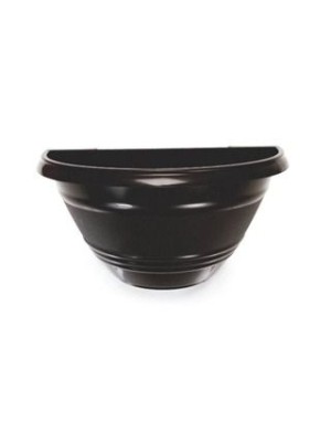 VASO DE PAREDE 1,65L PRETO 25,5X13X13CM