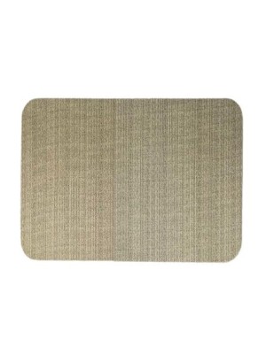 TAPETE TECIL FOSCO 50X60CM COM BASE ANTIDERRAPANTE BEGE UN.