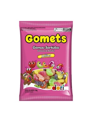 BALA GOMA GOMOS DE FRUTAS 700G UN.
