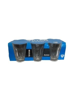 COPO DE VIDRO RUSSI CONJ C/6PCS 100ML UN.