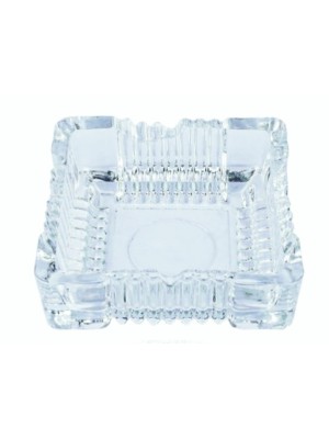 CINZEIRO DE VIDRO QUADRA ASHTRAY 175ML 10,5CM UN.
