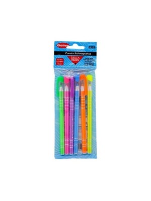 CANETA ESFEROGRAFICA C/6PCS UN.