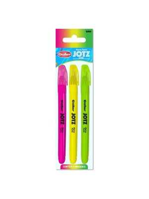 MARCADOR TEXTO SORTIDO CONJ C/3PCS UN.