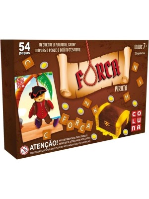 Jogo Forca Pirata Infantil 99 Peças Educativo Pais & Filhos