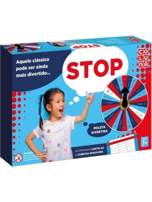 Jogo Stop Pais & Filhos – Diversão Educativa com Roleta e Cartelas
