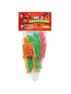 ESQUELETO MINI C/12PCS KIT HALLOWEEN UN.