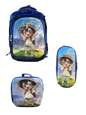 MOCHILA KIT LANCHEIRA E ESTOJO SORTIDA UN.