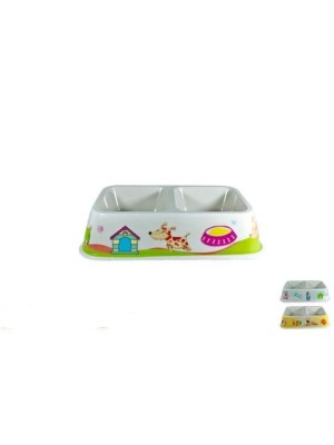 COMEDOURO PET DE MELAMINA  26X15,5 X6CM 1L UN.