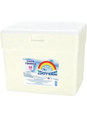 CAIXA TERMICA ISOPOR 8L UN.