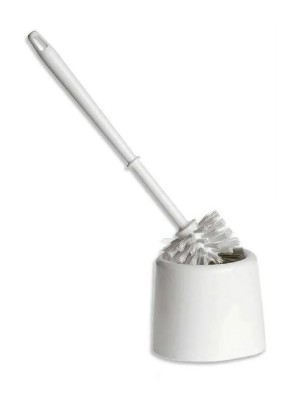 ESCOVA SANITARIA PLASTICA BRANCA