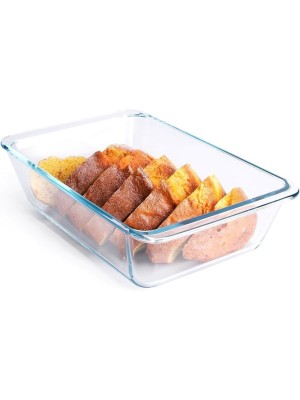 ASSADEIRA DE VIDRO RETANGULAR 1000ML UN.