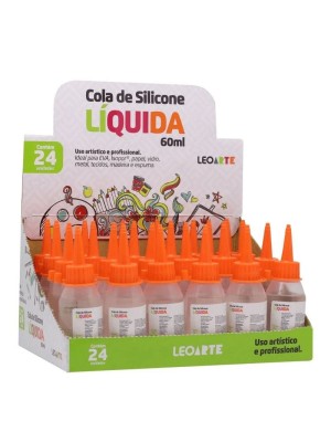 COLA DE SILICONE LIQUIDA DISPLAY C/24PCS 60ML UN.