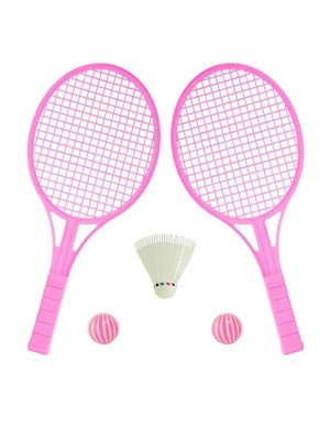 JOGO DE PETECA C/2 BOLINHAS UN.