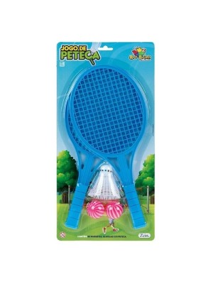 JOGO DE PETECA C/2 BOLINHAS UN.