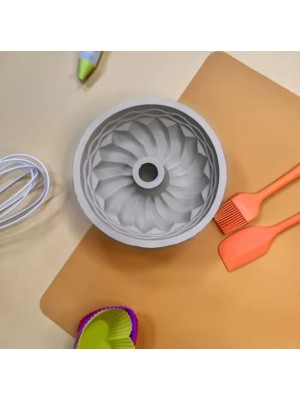 Forma de silicone antiaderente 24cmx10cm ideal para assar Bolos tortas pudim gelatina