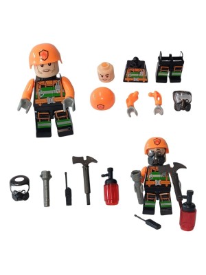 Boneco Play Box Bombeiro Fire Fighter