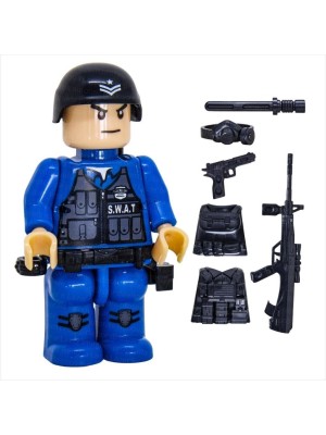 Lego Blocos De Policial Brinquedos -Blocos Militares Para Crianças Produto Premium - Envio Imediato. ACESSORIOS 6 PEÇAS