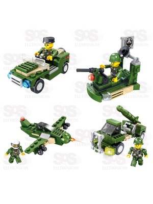 Bloco de Montar Soldados Grande Modelos Sortidos Toy King TK-AB7861