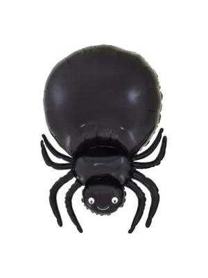 Balão Metalizado Aranha Viúva Negra 53x80cm – Decoração Gigante de Halloween para Festas, Eventos e Ambientes Temáticos