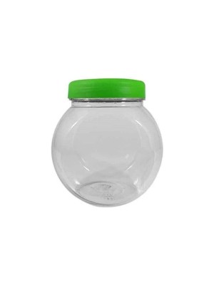 Pote Multiuso Transparente Baleiro 1,3L com Tampa Colorida