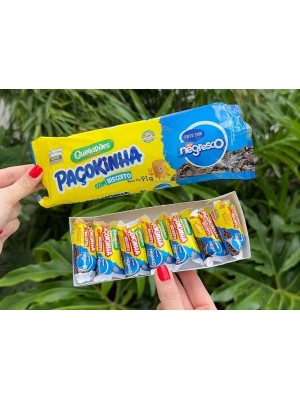 Paçoca Paçokinha Rolha Negresco  Com 7 Unidades De 13g