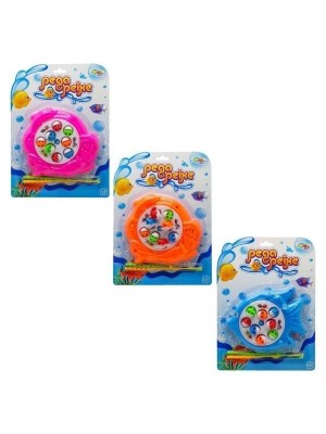 Pega Peixe À Pilha Com Som Cartela