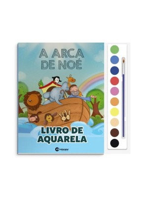 Livro De Aquarela Pop - A Arca De Noé Livro para Colorir Educativo