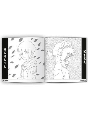 Livro Arte e Cor Naruto com Muitos Desenhos Educativo 36 Paginas
