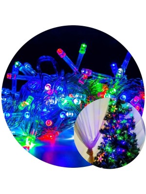 Pisca Pisca Led Colorido Quente com Controle 8 Funções para Decoração e Enfeite de Arvore de Natal