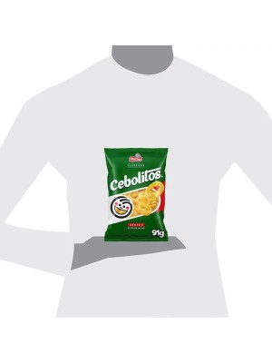 Salgadinho de Milho Sabor Cebola Elma Chips Cebolitos 91G