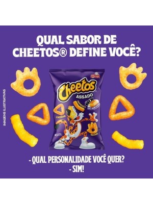 Salgadinho Cheetos Sabor Mix Queijos Pacote com 82g