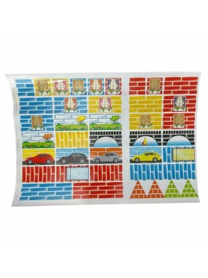 Blocos de Montar 120 Peças Em Madeira Construtor Pequeno Arquiteto Criatividade