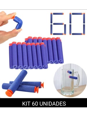 REFIL MUNIÇÃO DARDOS PARA PISTOLA EM EVA COM VENTOSA KIT