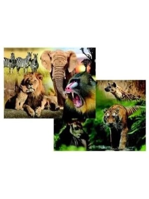 Jogo Quebra Cabeca Infantil Puzzle Animais Selvagens com 200 Peças