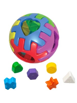 Bola Montável Tamanho P 10CM - Educativa Pedagógica -Desenvolvimento Infantil