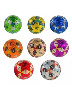 Bola de Futebol Costurada Metalizada Tamanho 5 Diversas Cores