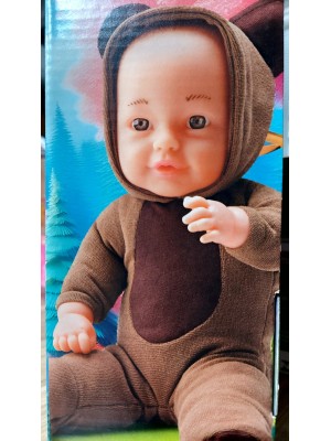 Boneca Puppie Friends com Corpo de Pano e Roupinha, Com Diversas Estampas