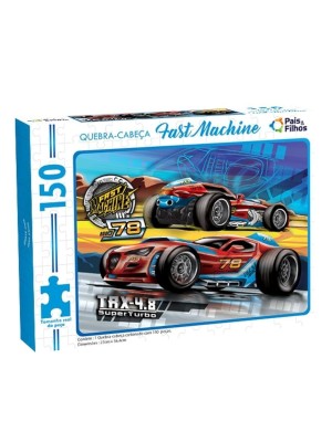 Quebra-Cabeça Fast Machine 150 Peças Pais & Filhos – Educativo Infantil de Corrida