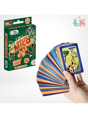 Jogo do Mico 2 em 1 Pais & Filhos – Cartas Educativas e Memória Infantil