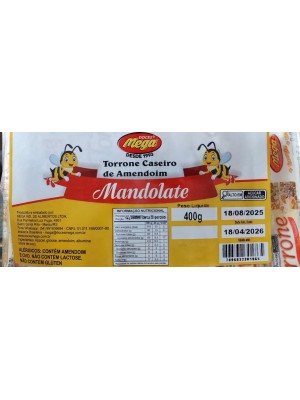 Mandolate Caseiro de Amendoim 400g – Doce Artesanal Crocante e Saboroso
