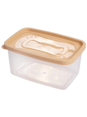 Pote Retangular Linha Clic 1,2L Plástico Atóxico com Tampa Hermética para Armazenar e Transportar Alimentos