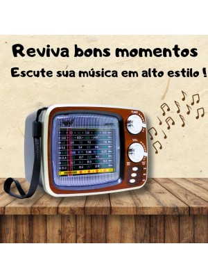 RÁDIO AD-078 LTOMEX PORTÁTIL FM/AM COM USB E CARTÃO DE MEMÓRIA