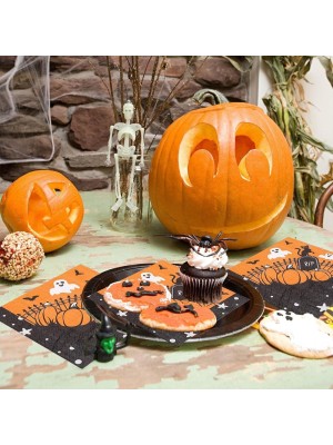 Guardanapo Halloween 33x33cm Decoração Mesa Festa Temática Dia das Bruxas Infantil e Adulto