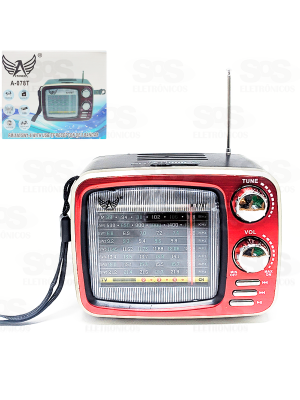 RÁDIO AD-078 LTOMEX PORTÁTIL FM/AM COM USB E CARTÃO DE MEMÓRIA