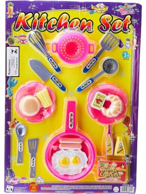 Cartela Kitchen Set Brinquedo Infantil Utensílios de Cozinha Educativos