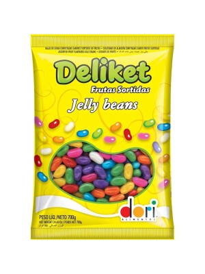 Bala Deliket Frutas Sortidas 700g Macia e Saborosa Embalada Individualmente Ideal para Festas, Lembrancinhas, Eventos e Consumo Diário