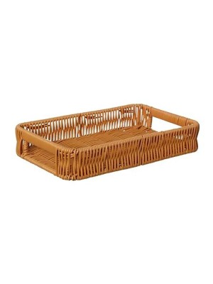 Bandeja de PVC 29,8x20x4,3cm Resistente Prática Versátil para Servir Alimentos Organização e Decoração de Ambientes