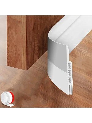 Tira de Vedação Autoadesiva para Porta 0,36x1m Veda Frestas Contra Poeira Insetos Vento e Ruído