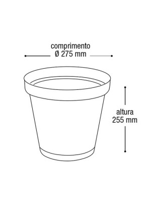 Vaso Redondo Rattan Preto 10 Litros Plástico Resistente para Plantas, Flores e Hortaliças – Elegante, Leve e Ideal para Ambientes Internos e Externos